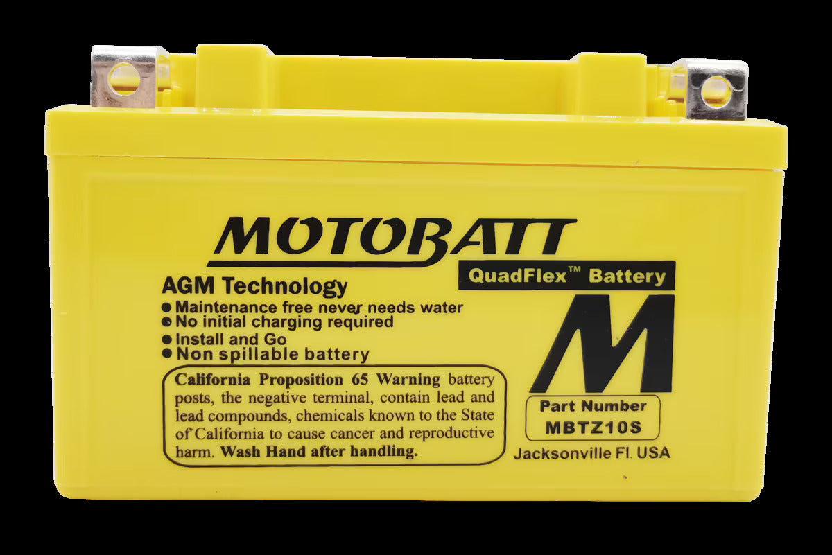 MotoBatt MBTZ10S 12V 8,6Ah  Batteria AGM Sigillata e Precaricata