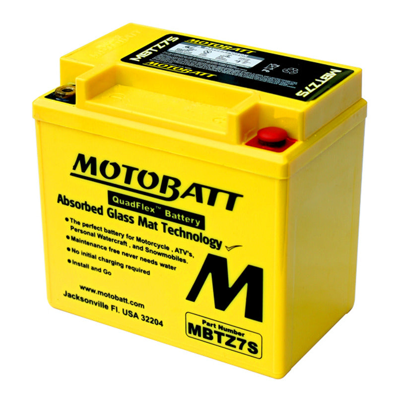 Batteria MotoBatt MBTZ7S 12V 6,5Ah AGM Precaricata Sigillata 114x70x107mm Senza Manutenzione