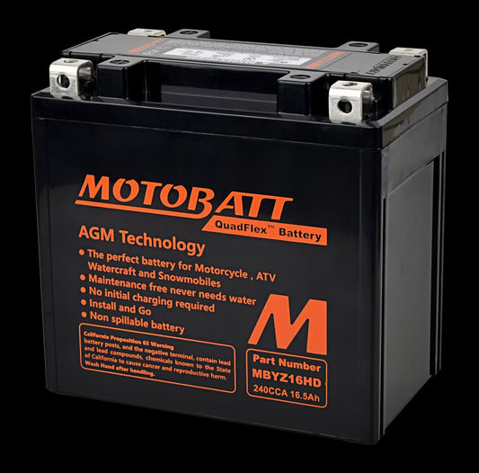 Batteria MotoBatt MBYZ16HD 12V 16,5Ah  Precaricata e sigillata
