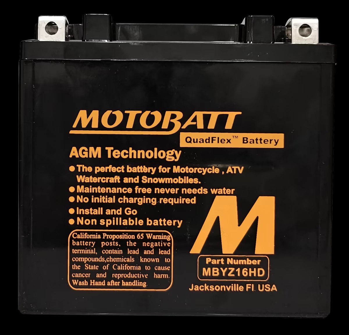 Batteria MotoBatt MBYZ16HD 12V 16,5Ah  Precaricata e sigillata