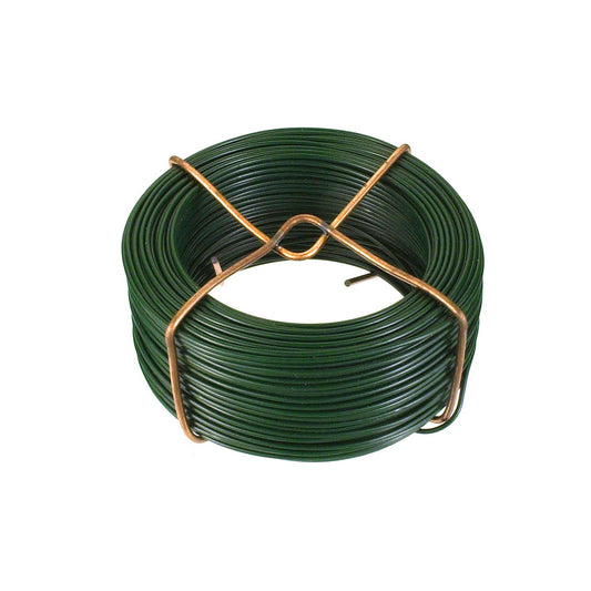 Filo di ferro zincato rivestito PVC verde  1,4 mm. - 50 mt.