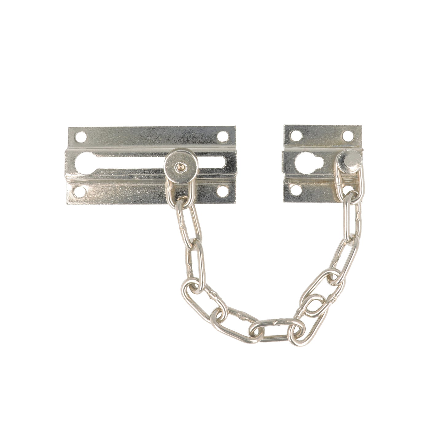Chiudiporta con catenella - ferro nichelato - 1 pz.
