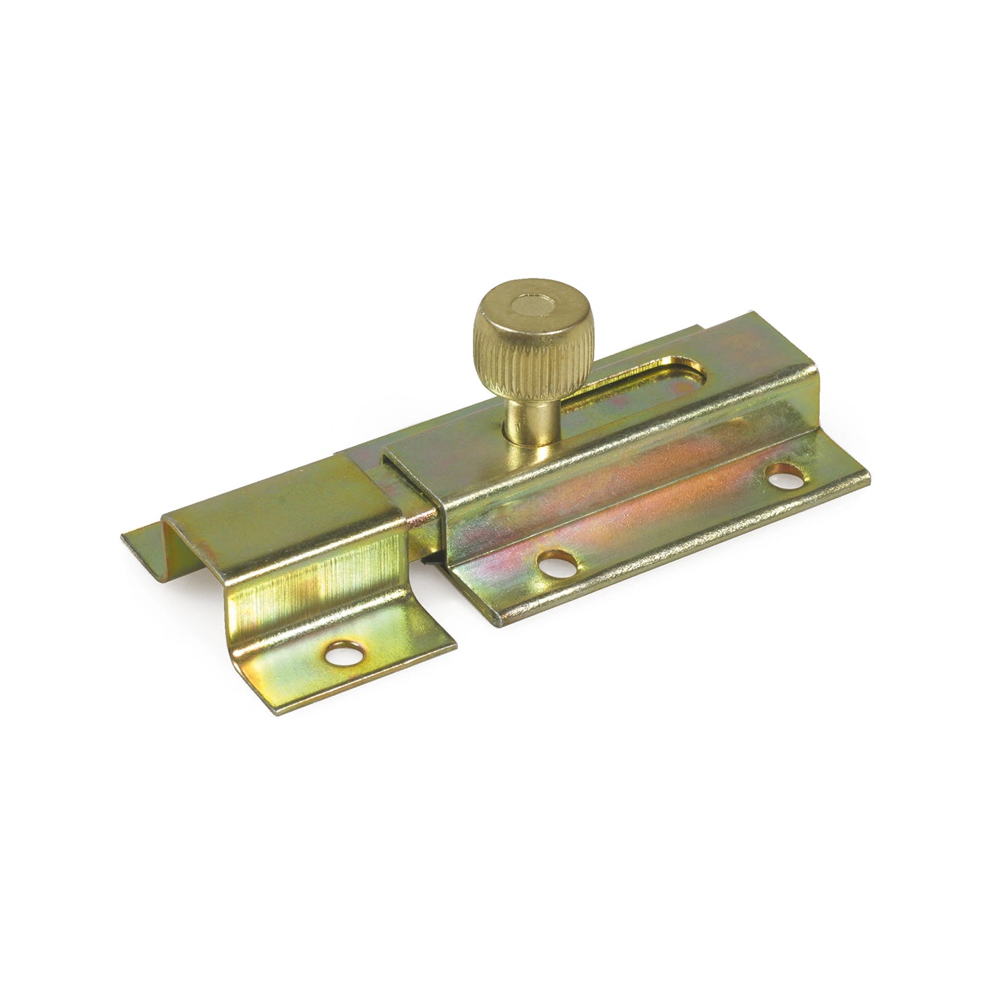 Catenaccio traverso 80 x 40 mm. - zincato giallo