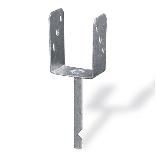 Supporto a "U" per pali 71 x 50 x 200 x 150 mm.