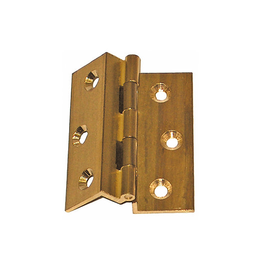 Cerniere fresate collo alto - 50 x 40 mm. - ottone - 2 pz.