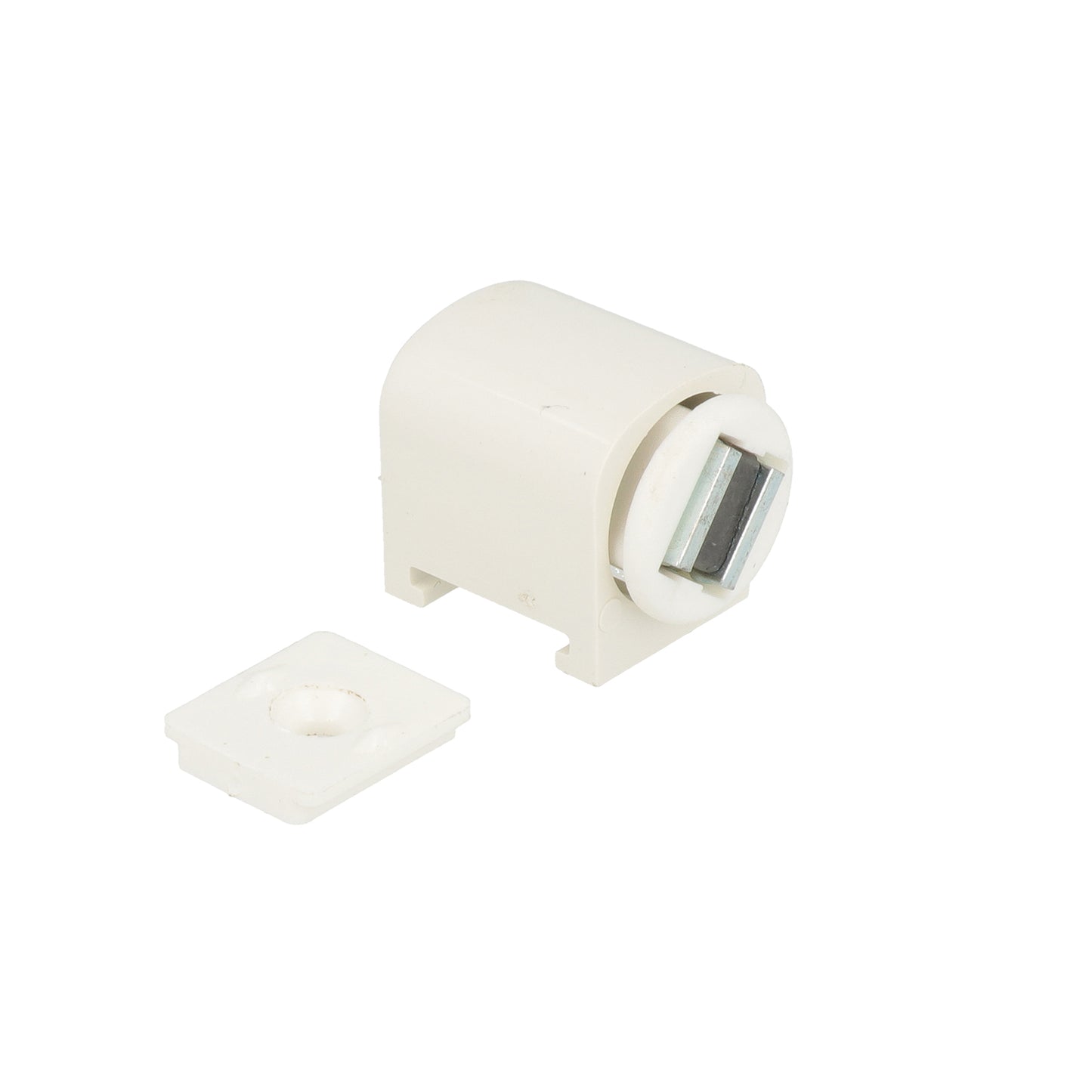 Chiusure magnetiche con basetta - forza 6 kg. - bianco - 2 pz.