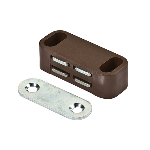 Chiusure magnetiche da applicare - forza 4 kg. - bianco - 12 pz.