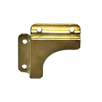 Angoli per fissaggio specchi - 25 x 25 mm. - acciaio ottonato - 4 pz.