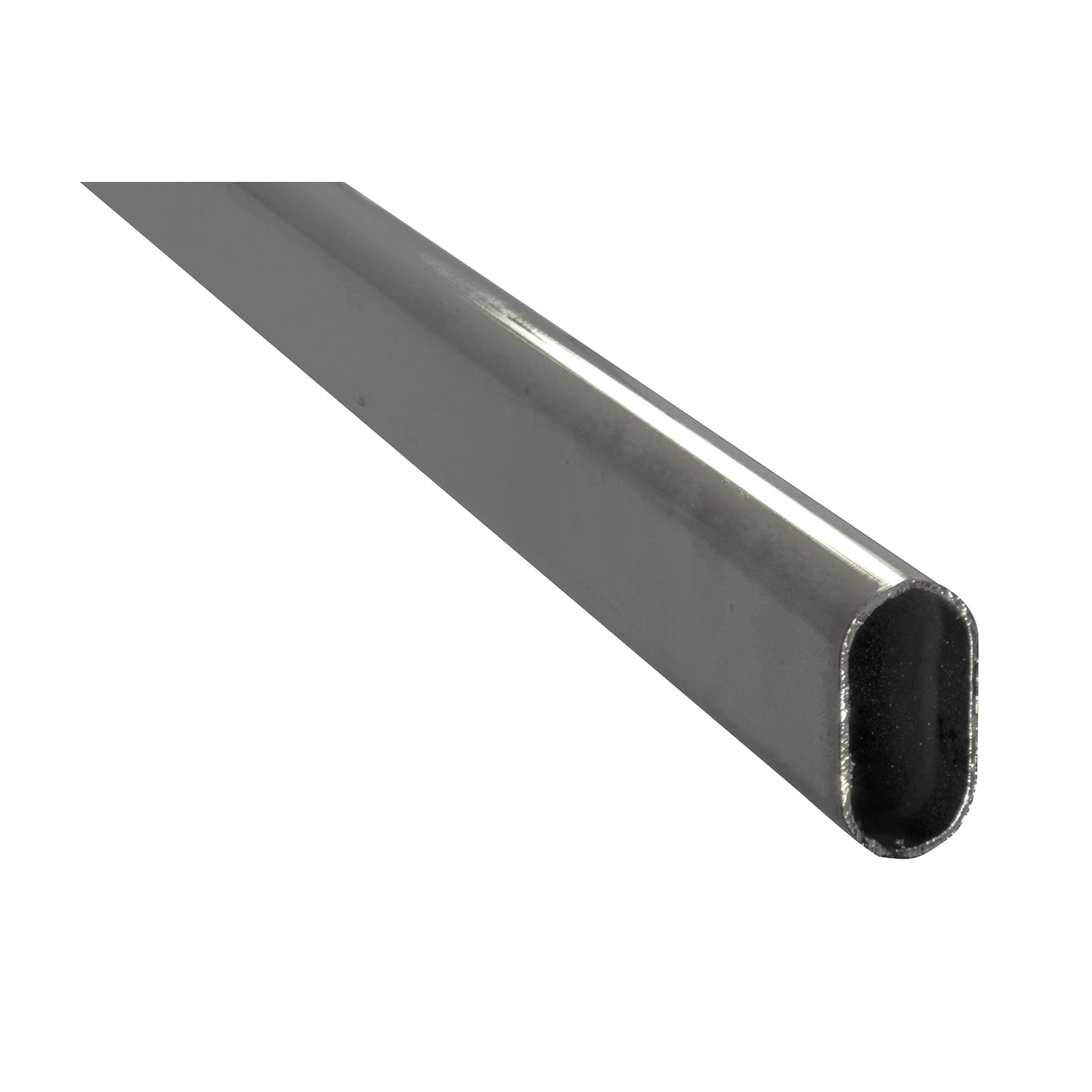 Tubo per armadi ovale - 150 cm. - cromato