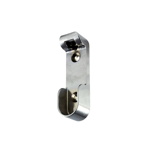 Supporti zama per tubo ovale - cromato - 2 pz.
