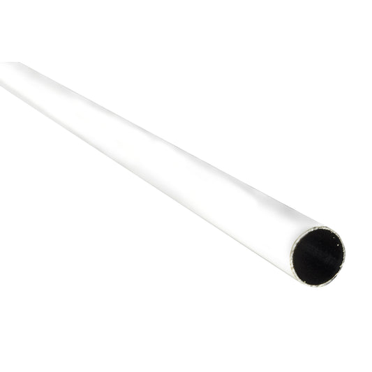 Tubo per armadi tondo rivestito - 90 cm. - bianco