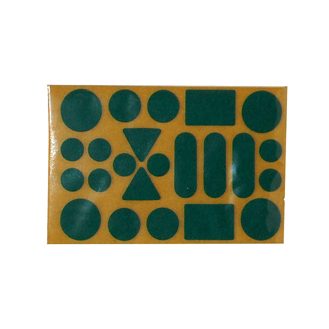 Feltrini adesivi assortiti - verde - 20 pz.