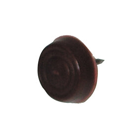 Sottosedia in plastica morbida con chiodo -  17 mm. - nero - 16 pz.