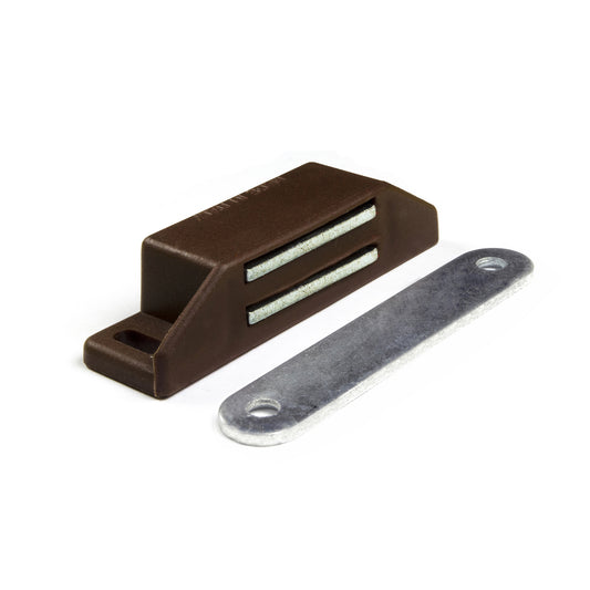 Chiusure magnetiche da applicare - forza 8 kg. - marrone - 1 pz.