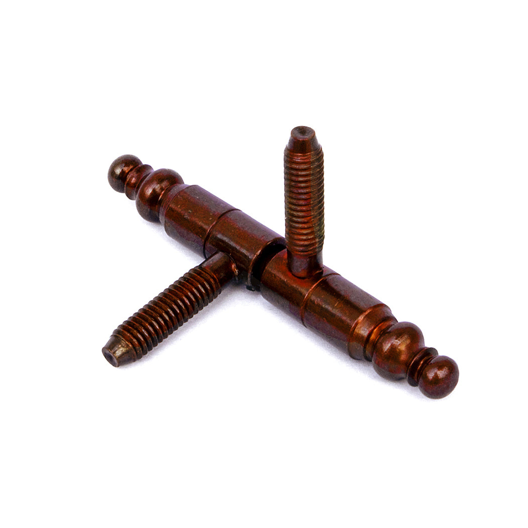 Cerniere per infissi "Anuba in stile" in ferro bronzato  14 mm. 2 pz.