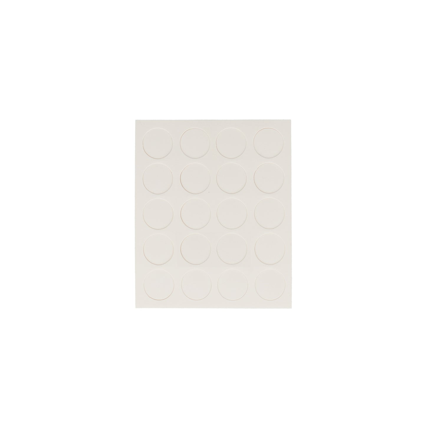 Coprivite adesivi  13 mm. colore bianco 20 pz.