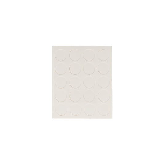 Coprivite adesivi  13 mm. colore bianco 20 pz.