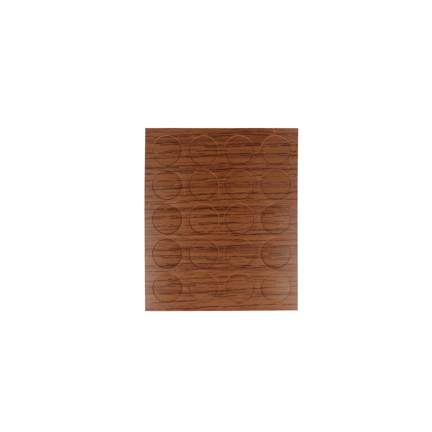 Coprivite adesivi  13 mm. colore noce 20 pz.