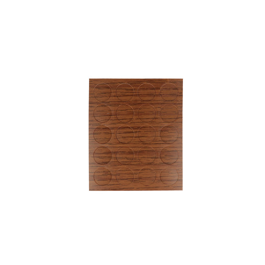 Coprivite adesivi  13 mm. colore noce 20 pz.