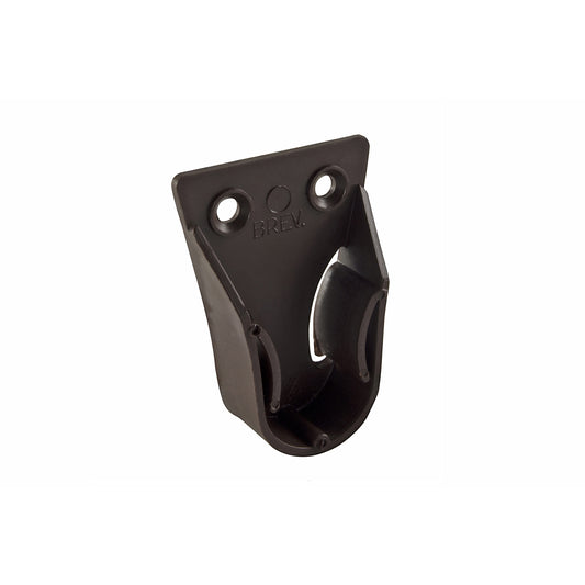 Supporti laterali per tubo tondo  20 mm. in plastica marrone 2 pz.