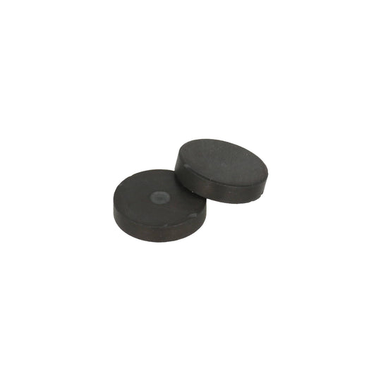 Magneti  20 mm. altezza 4.5 mm. colore nero 6 pezzi