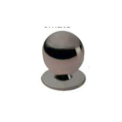 Pomolo a sfera in ottone -  20 mm. - cromato
