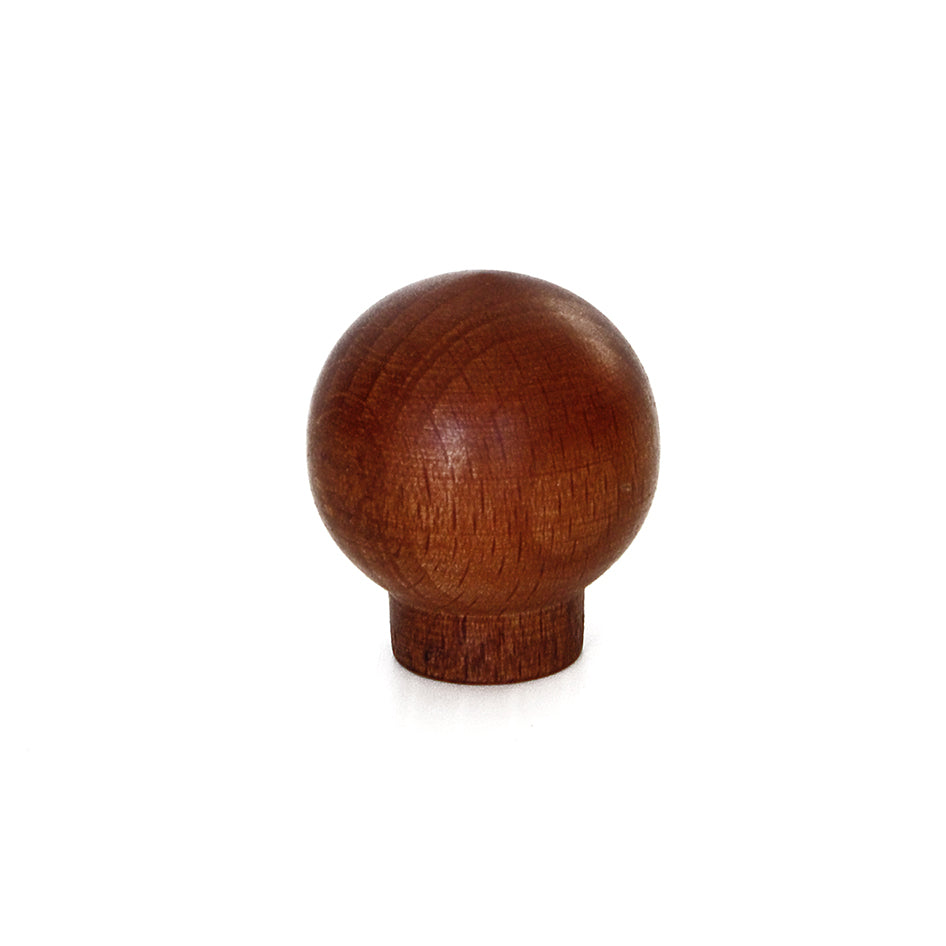 Pomolo in legno -  30 mm. - noce
