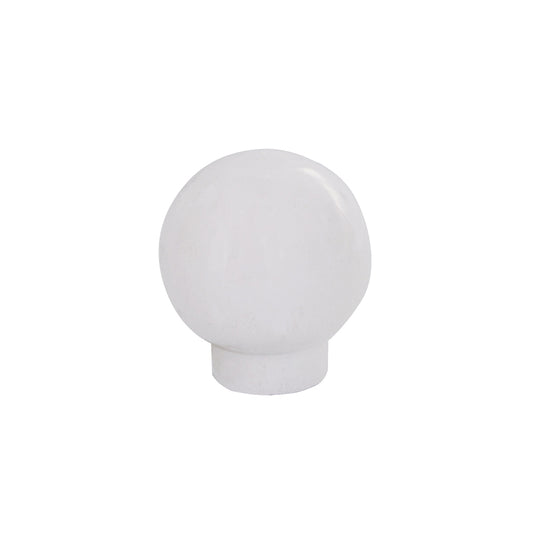 Pomolo in legno -  22 mm. - bianco brillante