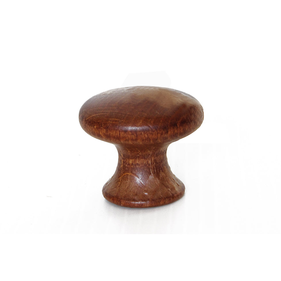 Pomolo in legno -  31 mm. - noce scuro