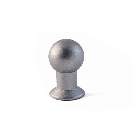 Pomolo in ottone -  14 mm. - laccato bianco