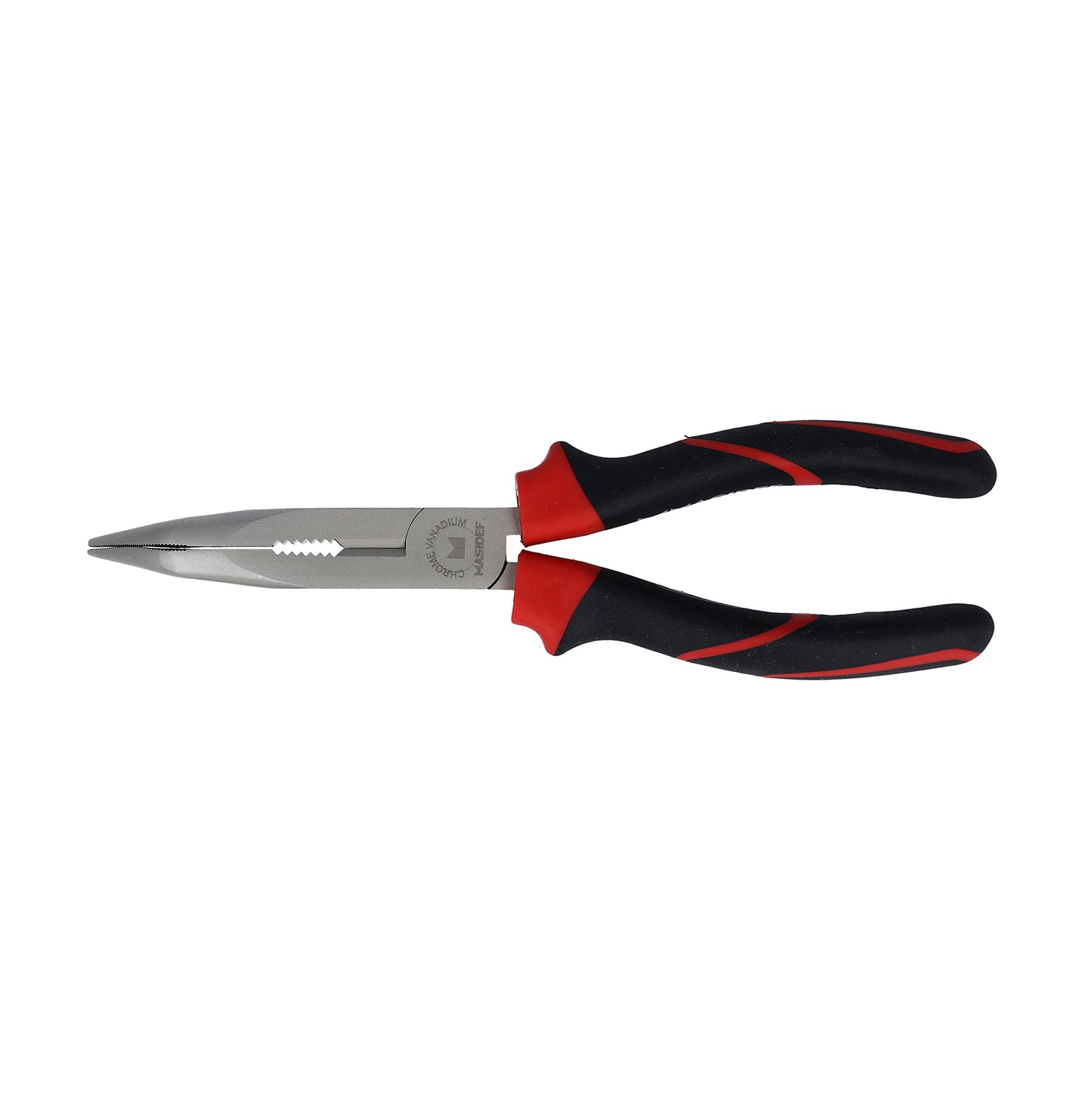 Pinza becchi semitondi curvi acciaio al carbonio 200 mm.