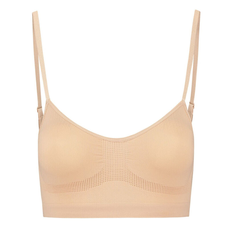 BYE-BRA - MEDIUM CONTROL REGGISENO SENZA CUCITURE BEIGE MISURARE XXL