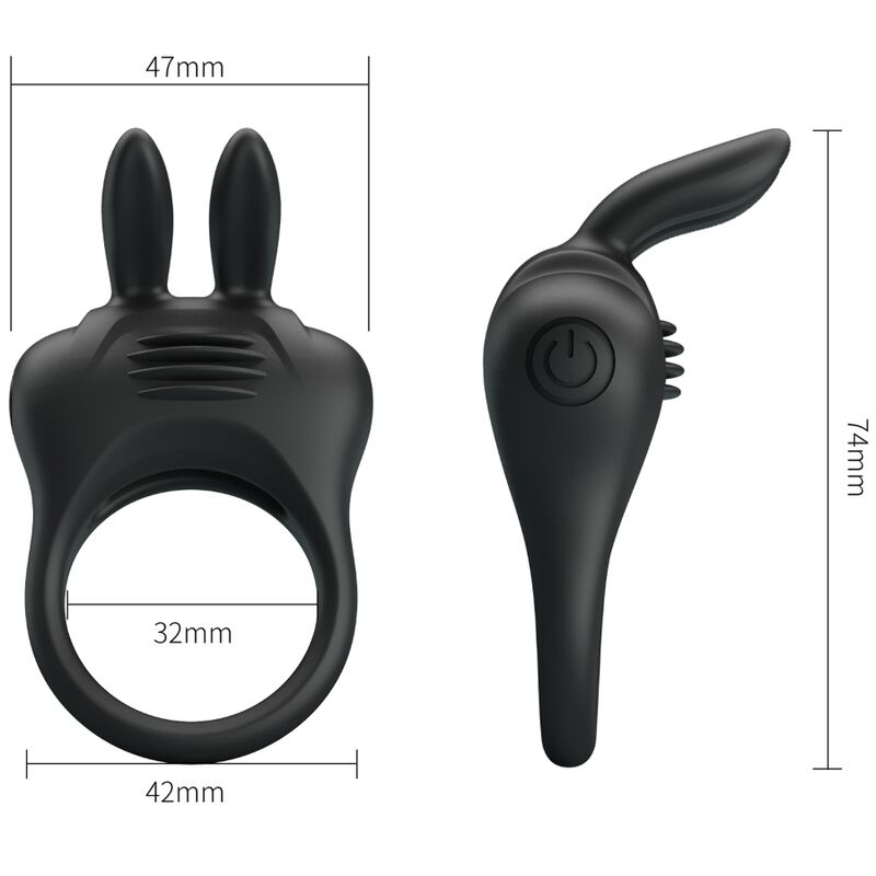 PRETTY LOVE - ANELLO VIBRATORE CONIGLIO DAVION