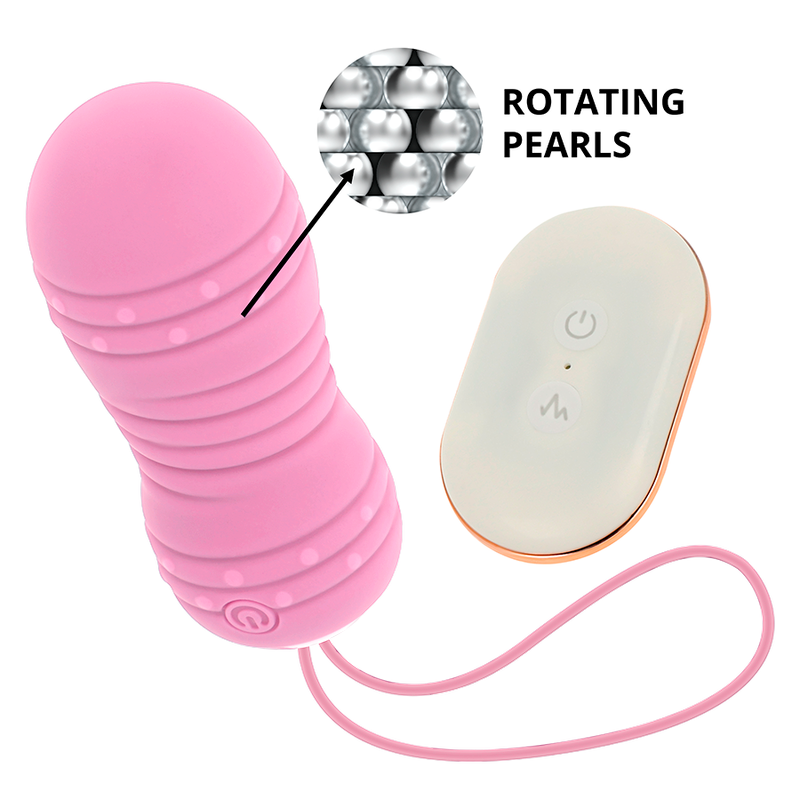 OHMAMA - UOVO TELECOMANDO 7 MODALIT ROTAZIONE ROSA