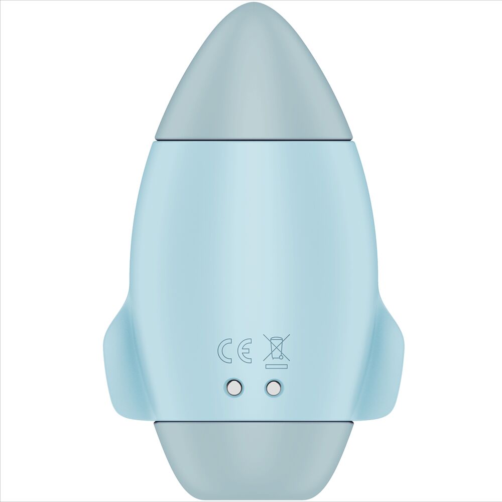 SATISFYER - MISSION CONTROL VIBRATORE PICCOLO BLU A DOPPIO IMPULSO