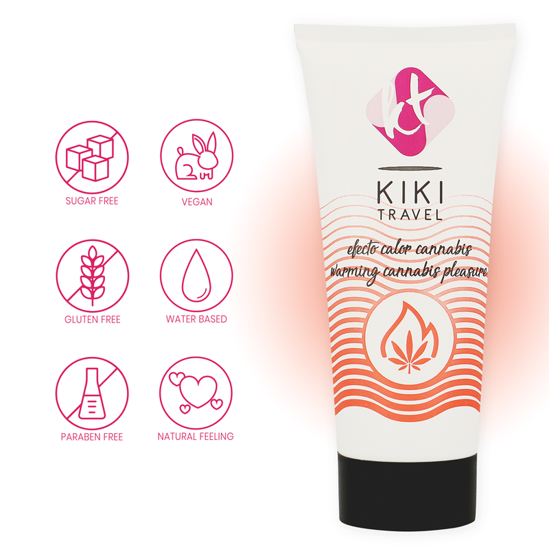 KIK TRAVEL - CANNABIS LUBRIFICANTE EFFETTO CALDO 50 ML