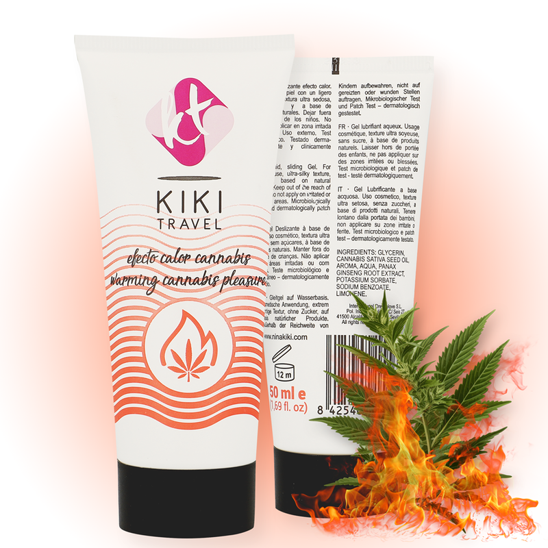 KIK TRAVEL - CANNABIS LUBRIFICANTE EFFETTO CALDO 50 ML
