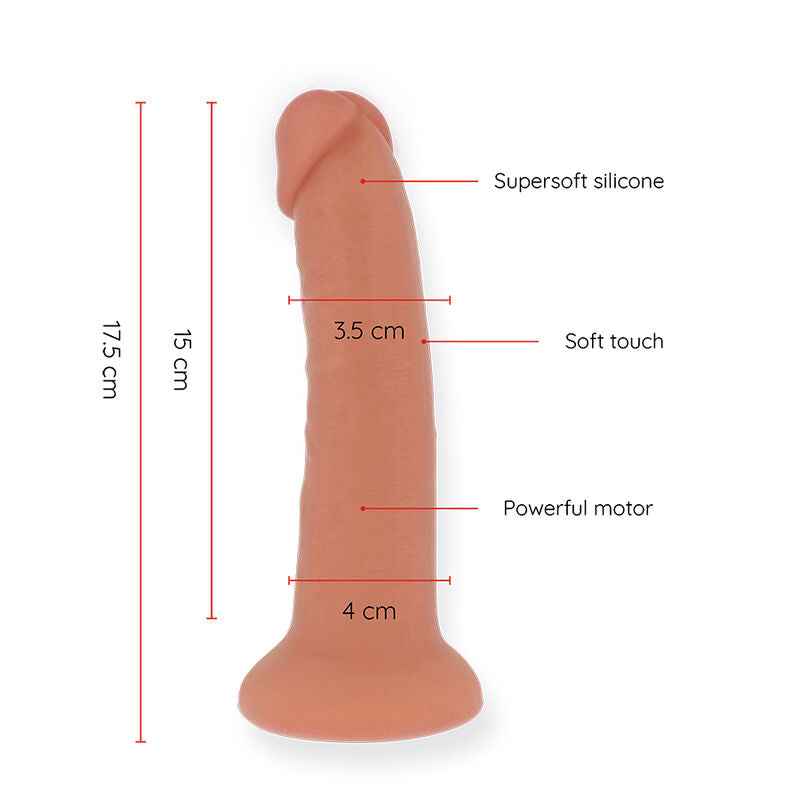 ONINDER - DILDO VIBRATORE PICCOLO BOGOT 9 VELOCIT NATURALE 17.5 CM -O- 4 CM - APP GRATUITA