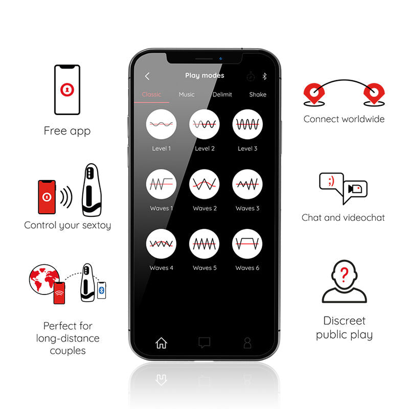ONINDER - SEOUL MASTURBATORE MASCHILE RICARICABILE 10 VELOCIT - APP GRATUITA