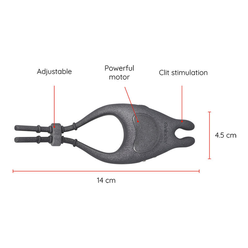 ONINDER - ANELLO VIBRATORE REGOLABILE RICARICABILE PAMPA CON STIMOLATORE CLITORIDE 10 VELOCIT - APP GRATUITA