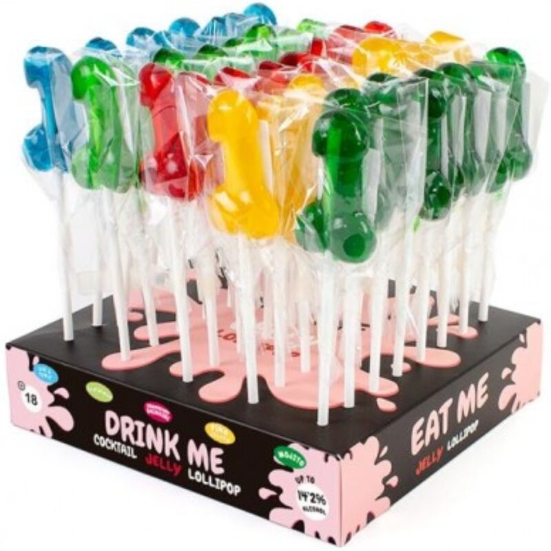 SECRETPLAY - ASSORTIMENTO ESPOSITIVO LECCA LECCA AL PENE CON ALCOOL 40 UNIT