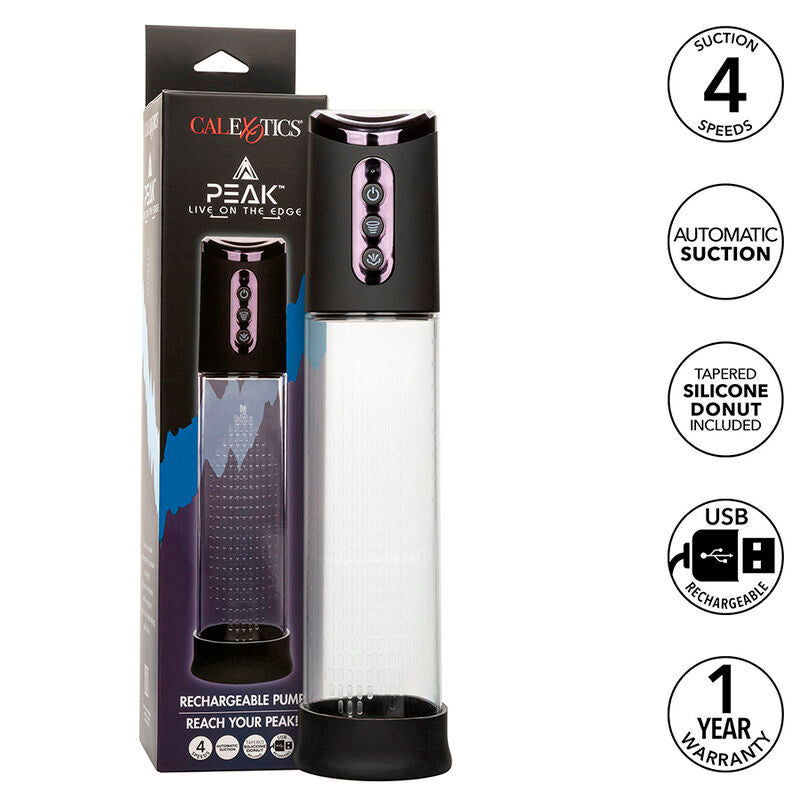 CALEXOTICS - POMPA DI ASPIRAZIONE PEAK A 4 VELOCIT NERA