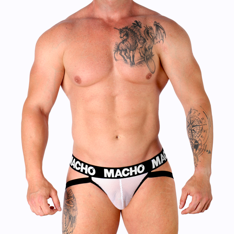 MACHO - MX26X1 JOCK GRID BIANCO L