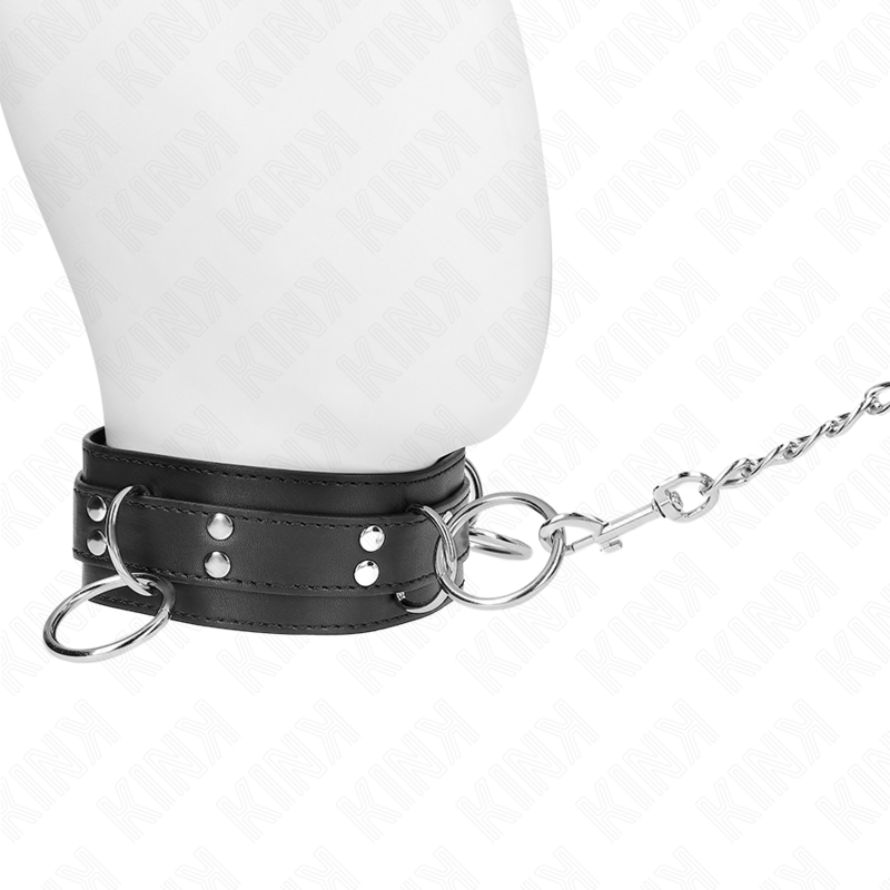 KINK - COLLANA SCHIAVIT 3 ANELLI CON CINTURINO 80 CM 53 X 5 CM