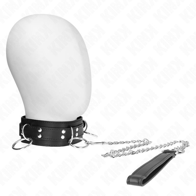 KINK - COLLANA SCHIAVIT 3 ANELLI CON CINTURINO 80 CM 53 X 5 CM