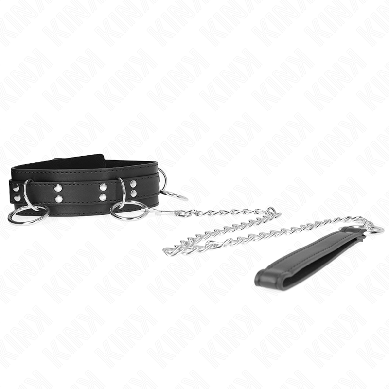 KINK - COLLANA SCHIAVIT 3 ANELLI CON CINTURINO 80 CM 53 X 5 CM
