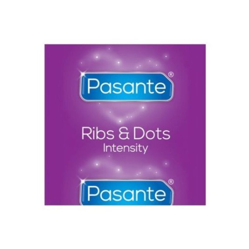 PASANTE - RIBS & DOTS INTENSITY PRESERVATIVI 144 UNIT