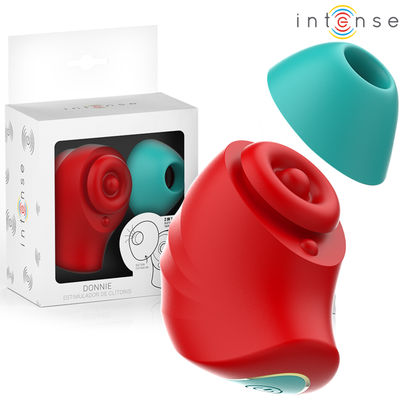 INTENSE - DONNIE STIMOLATORE CLITORIDEO ROSSO/VERDE