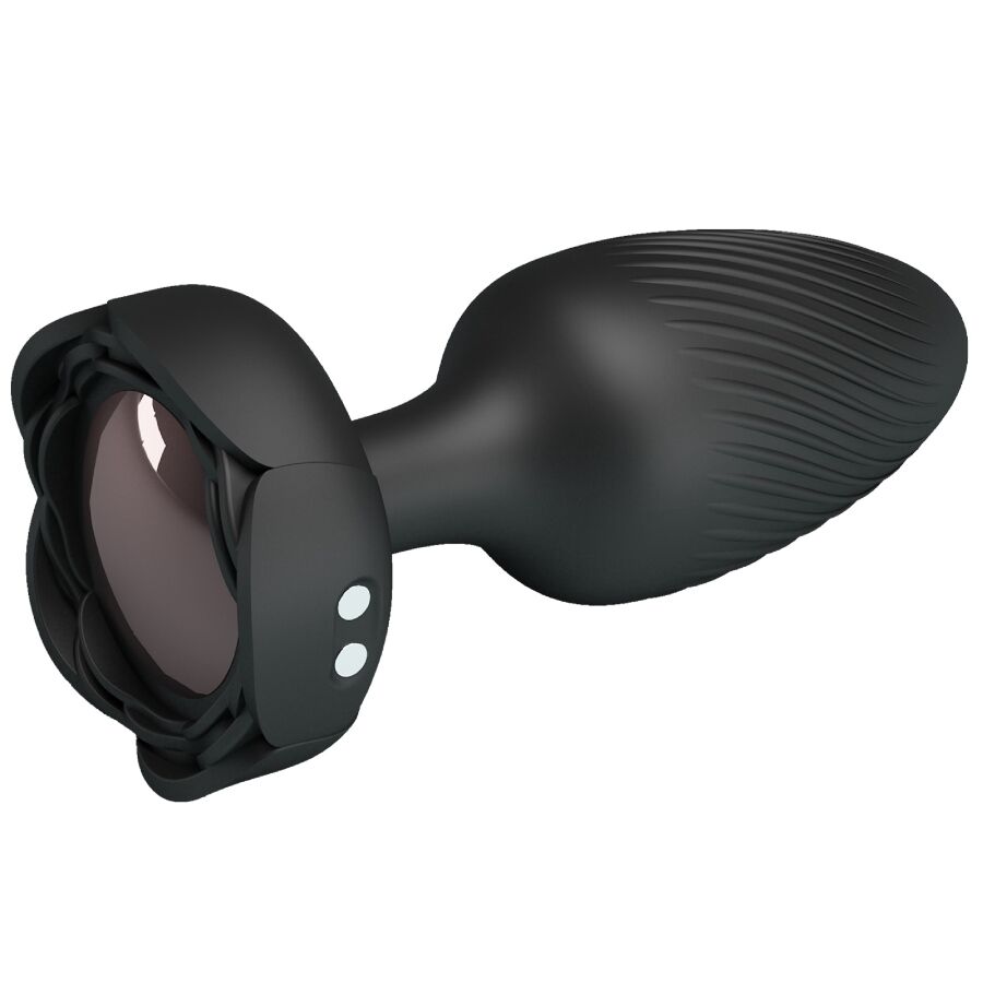 PRETTY LOVE - OSBORN PLUG ANALE CON LUCE LED NERO 9,8 CM