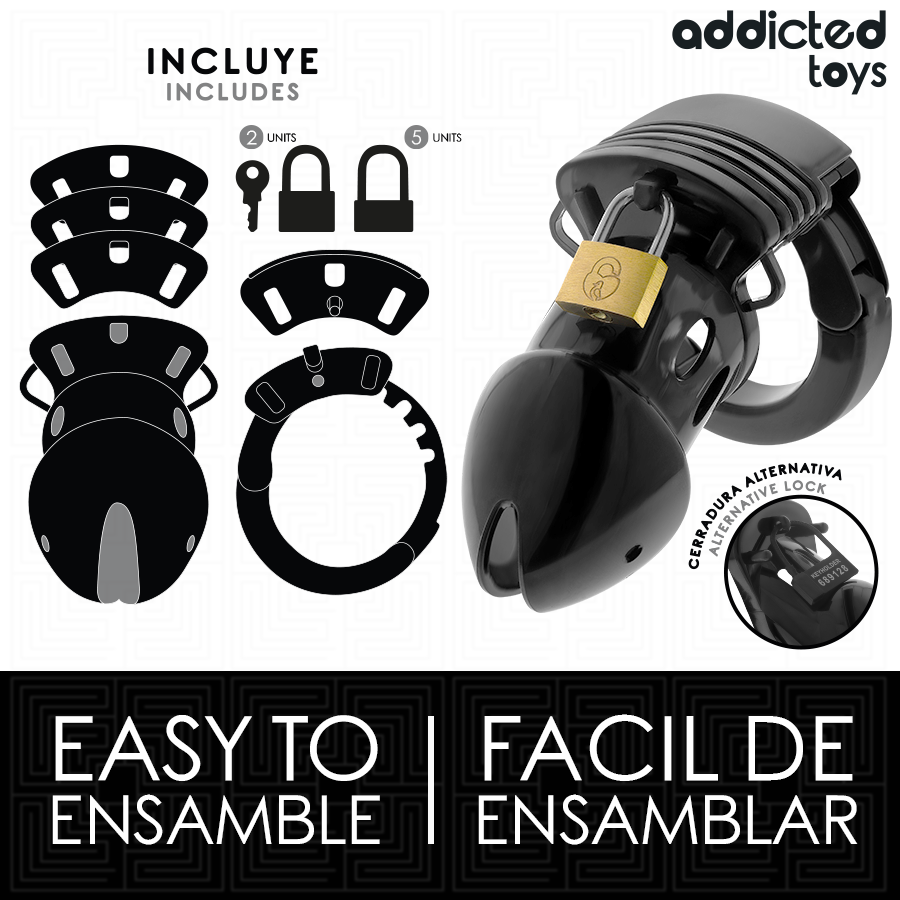 ADDICTED TOYS BLOCCATO - GABBIA PER PENE PROFONDA DI CASTIT 7,5 CM